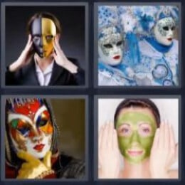 4 Fotos 1 Palabra Mascara