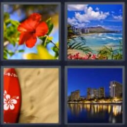 4 Fotos 1 Palabra Honolulu