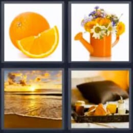 4 Fotos 1 Palabra Naranja